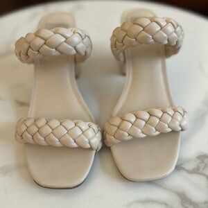 Dolce Vita Cream Braided Slides